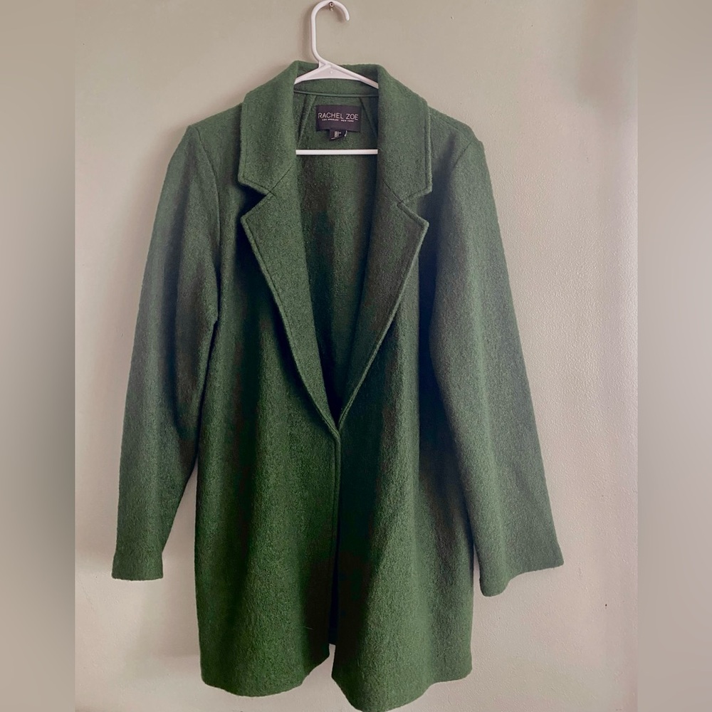 Size Large Rachael Zoe Green Wool Coat.